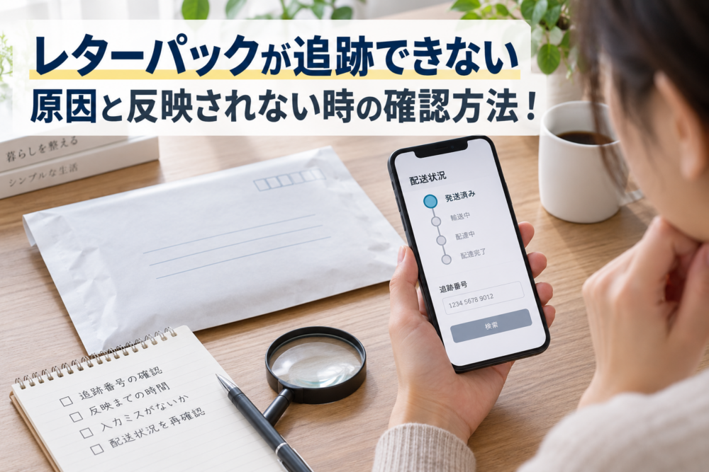 レターパックが追跡できない原因と反映されない時の対処法